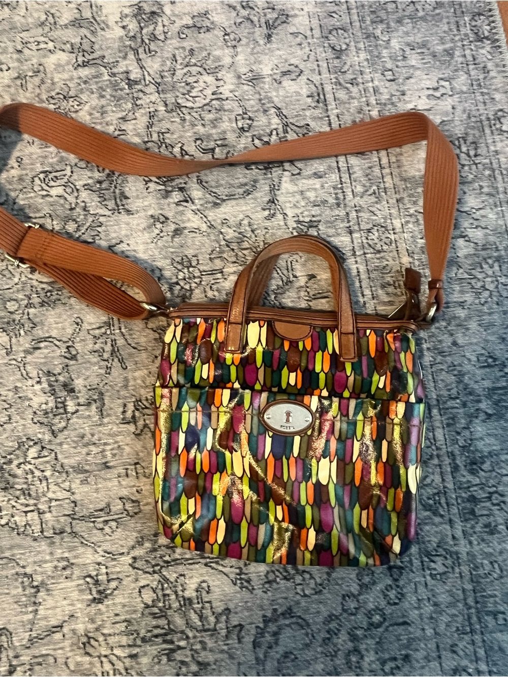Fossil Key-Per crossbody purse